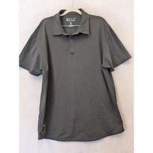BYLT Premium Basics Men'x Size XL Lux Polo Shirt Gray Short Sleeve Athletic